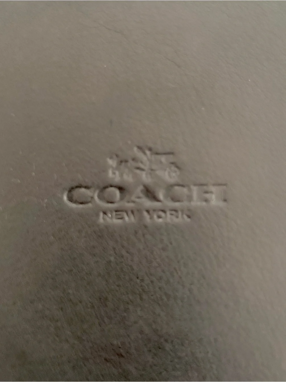 Coach Leather 7inch Black tray- vintage